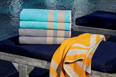 The Canedo Beach Towels display